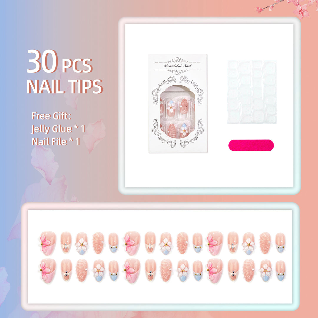 Floral Design Press-On Nagelkunstset