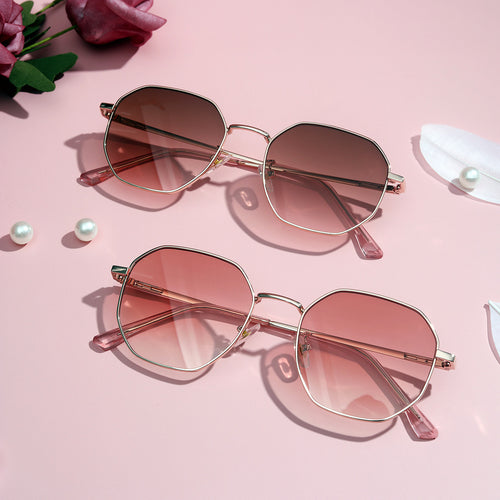 Damen modische Sonnenbrille mit ovalem Rahmen und polarisierten Gläsern Karnz