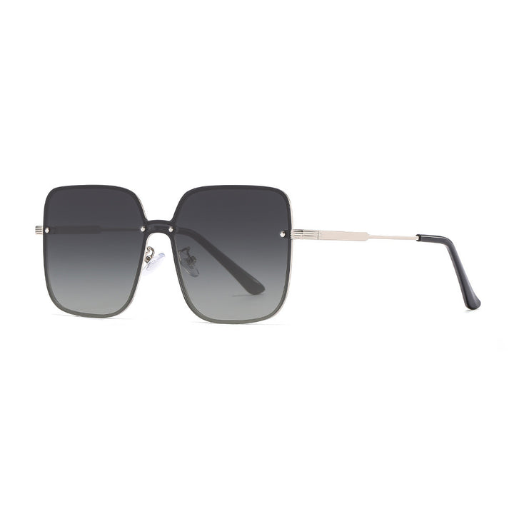 Damen Sonnenbrille im exzentrischen quadratischen Design mit hochwertigem Metallrahmen Karnz