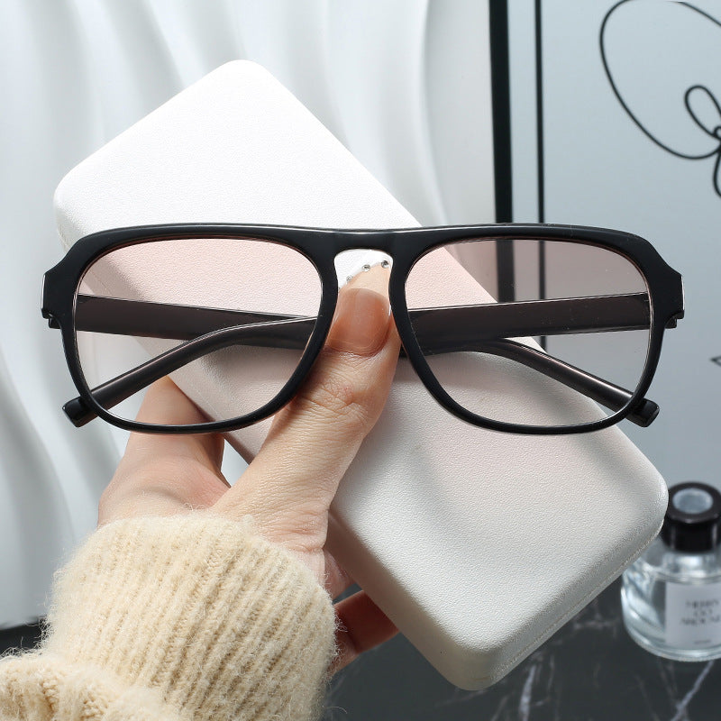 Damen moderne rechteckige Sonnenbrille mit polarisierenden Gläsern Karnz