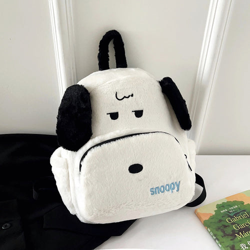Plüsch-Hundethemen-Mini-Backpack