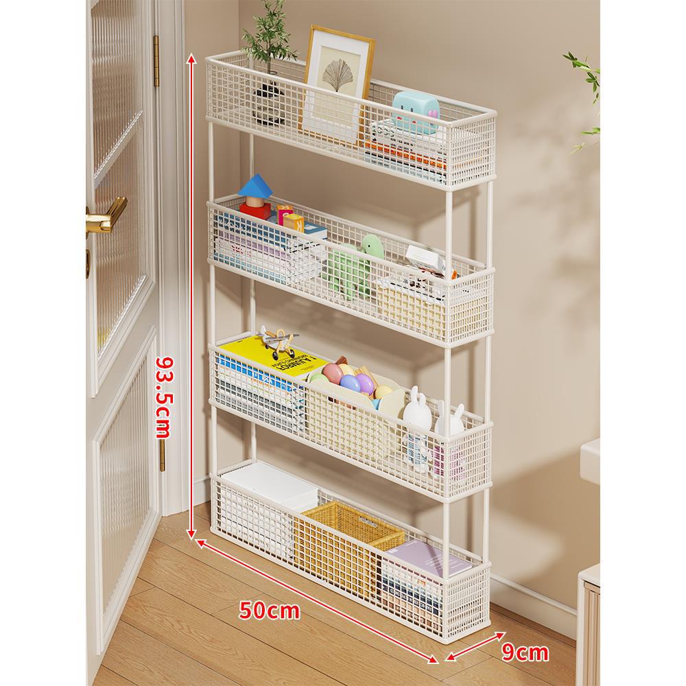Slim Vertikaler Netzkorb Organizer Regalsystem für enge Räume