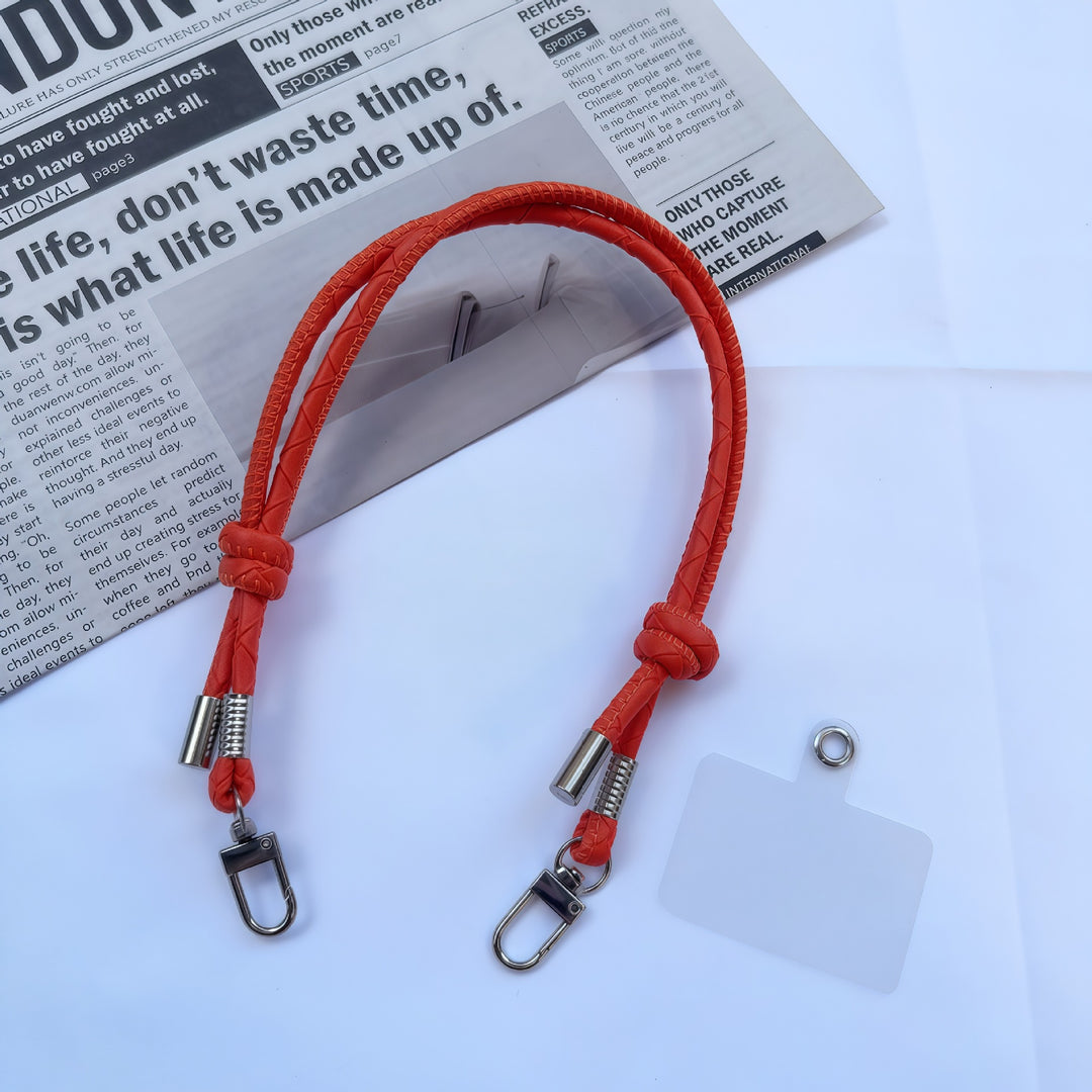 Premium geflochtener Lanyard mit ID-Halter Karnz
