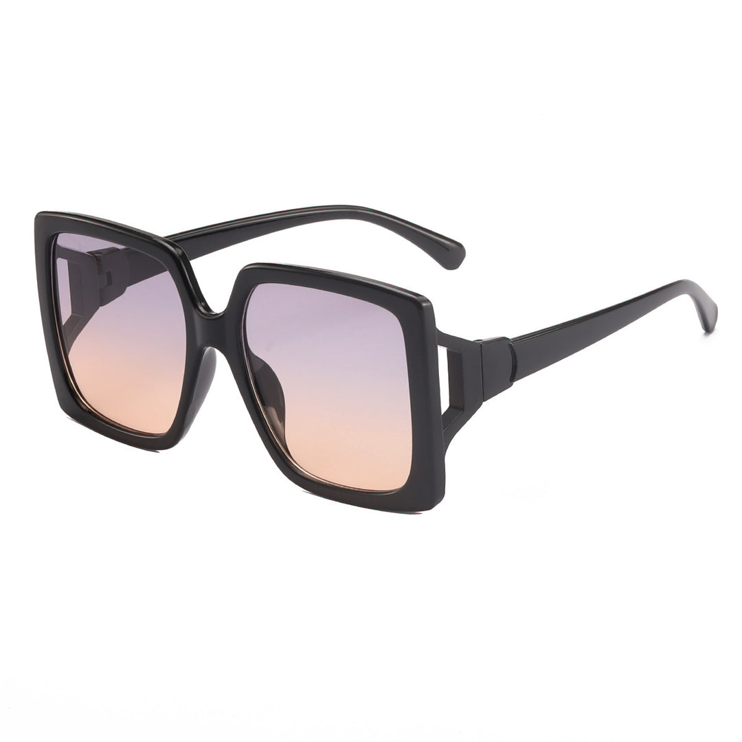 Damen modische oversized Sonnenbrille mit Gradient-Gläsern Karnz