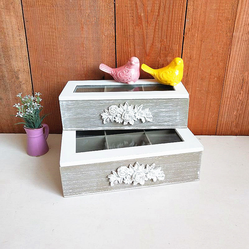 Dekorative Holzaufbewahrungsbox