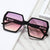 Damen Geometrische Oversized-Sonnenbrille mit modernem Rahmen Karnz