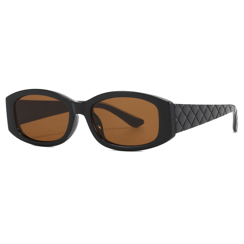Damen Modische Retro-Sonnenbrille mit quadratischer Fassung Karnz