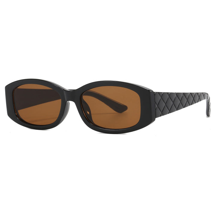 Damen Modische Retro-Sonnenbrille mit quadratischer Fassung Karnz
