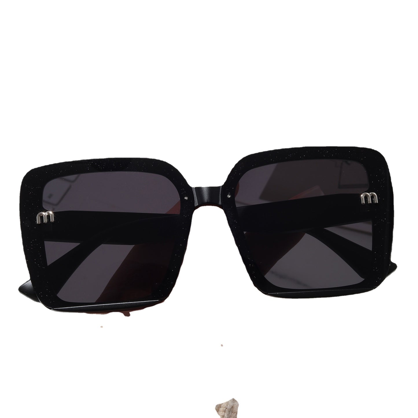 Damen modische quadratische Sonnenbrille mit funkelndem Rahmen Karnz