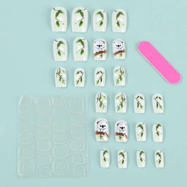 Kunstnägel im kreativen Panda-Design Karnz