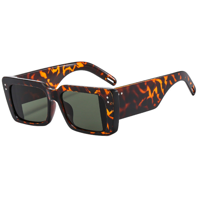 Damen Modische quadratische Sonnenbrille mit eleganter Rahmenstruktur Karnz