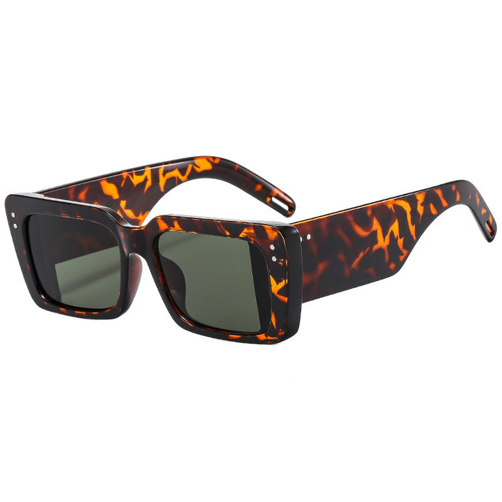 Damen Modische quadratische Sonnenbrille mit eleganter Rahmenstruktur Karnz