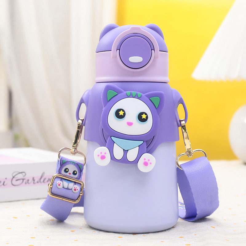 Damen Kindertaugliche Trinkflasche mit tierfreundlichem Design Karnz