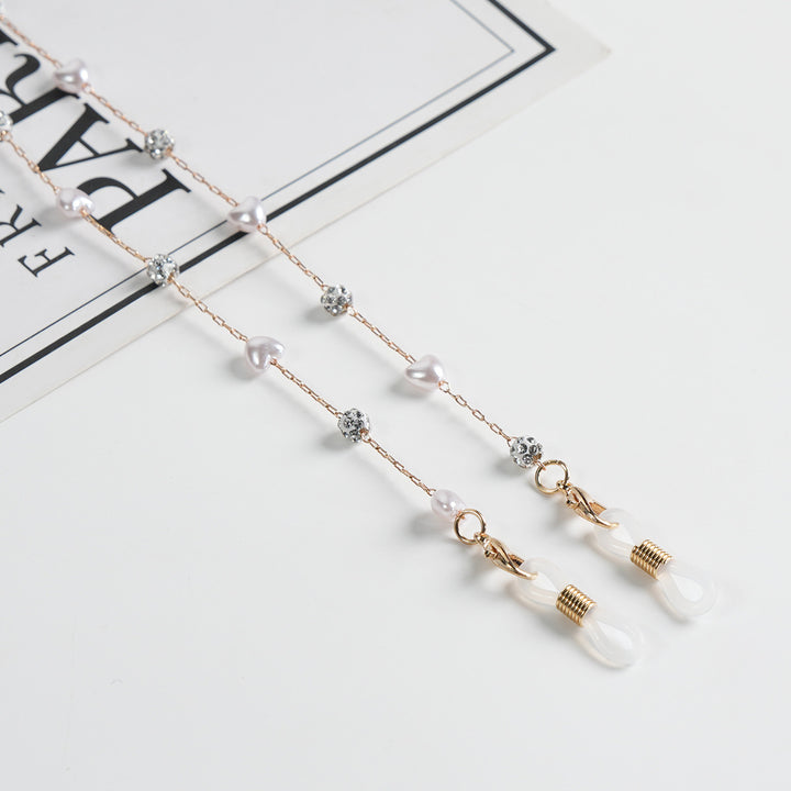 Elegante Perlenbrille Kette Karnz
