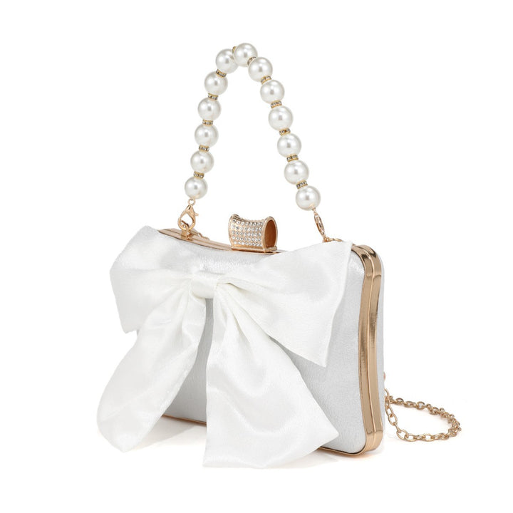 Elegante Satin Schleifen Schultertasche