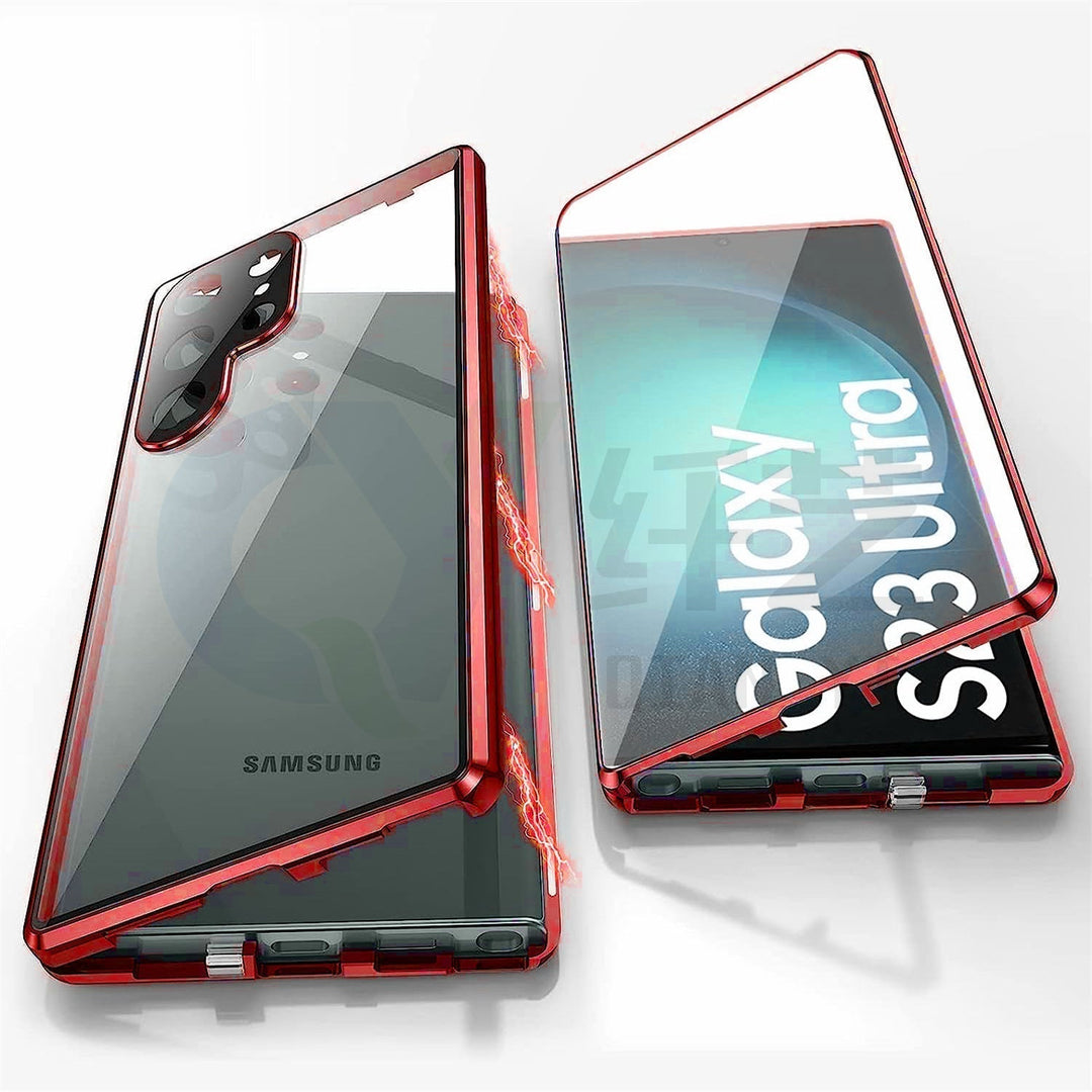 Sandsberg | Magnetische Samsung-Glashülle | Doppelseitiges Gehärtetes Glas