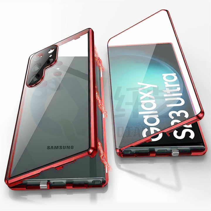 Sandsberg | Magnetische Samsung-Glashülle | Doppelseitiges Gehärtetes Glas