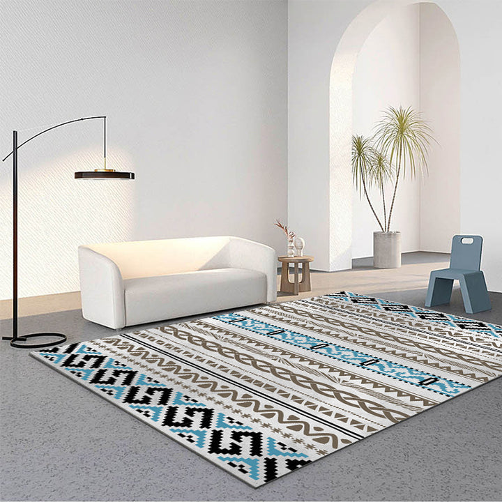 Geometrisch gemusterter Teppich