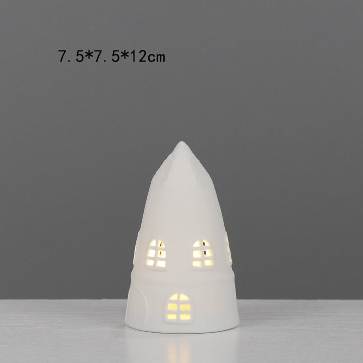 Dekorative hausförmige keramische Nachtlampe Karnz