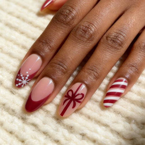 Festliches Themen Stiletto Nagelkunst Verlängerungen Karnz