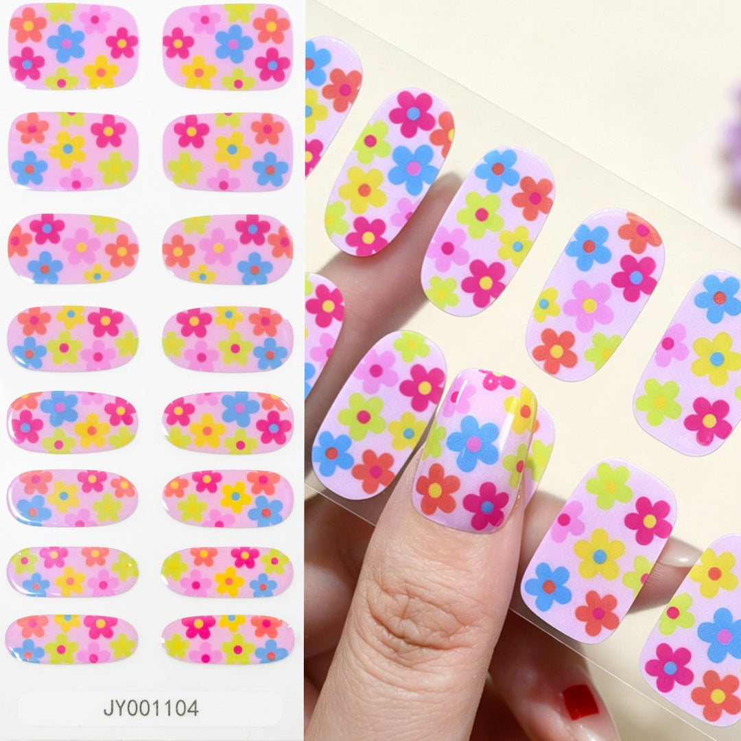 Blumendesign-Nagelwraps