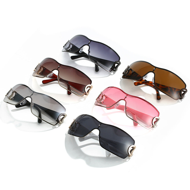 Stylische Chunky Quadratrahmen Sonnenbrillen Karnz