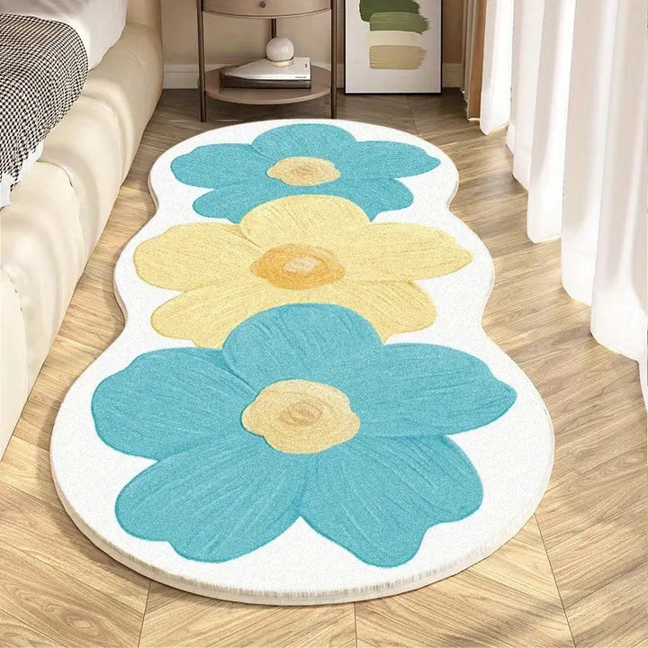 Blumenmuster Memory Foam Teppich