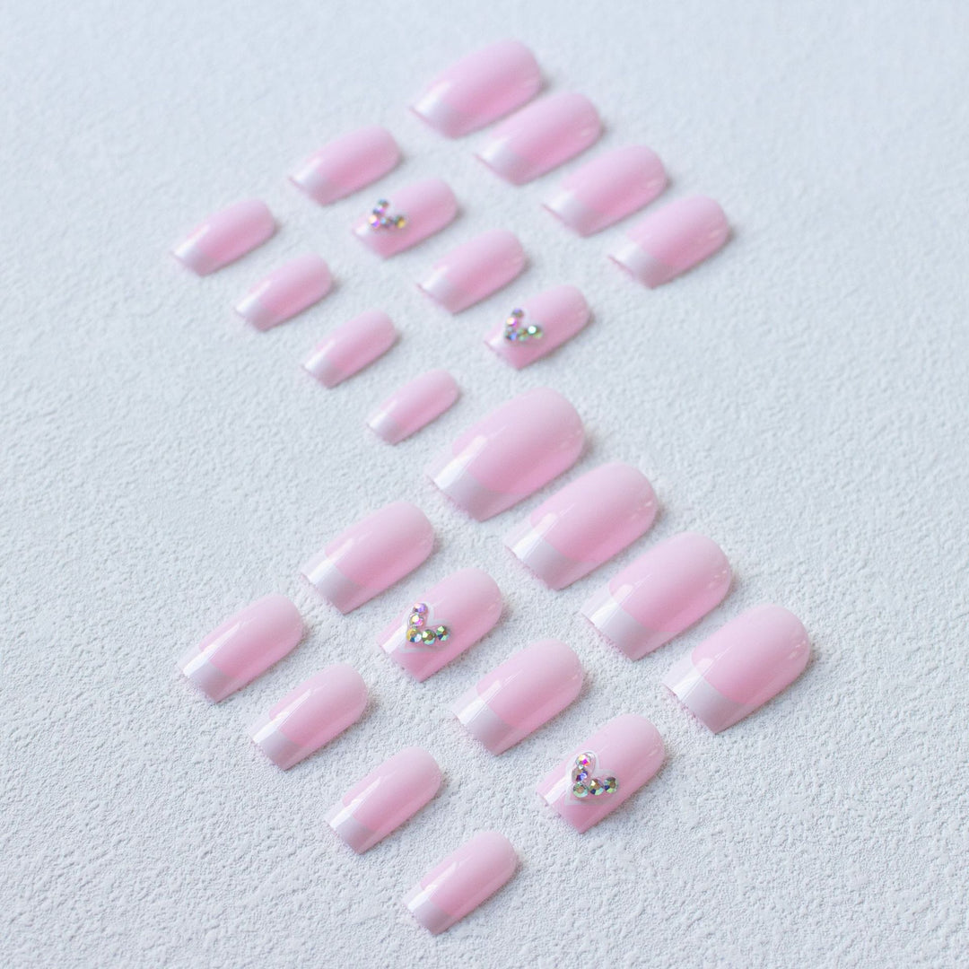Elegantes Französisch-Spitzen-Acryl-Nagelkunst-Set 1790958233