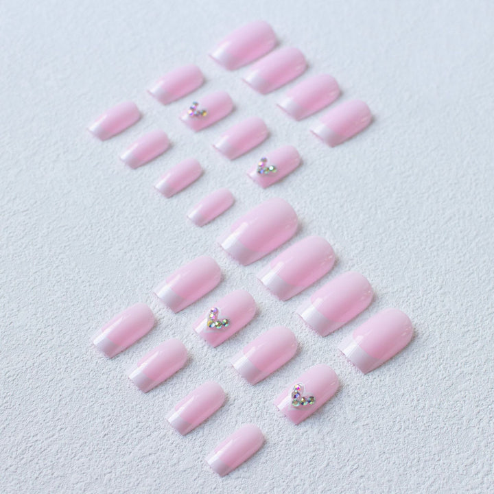 Elegantes Französisch-Spitzen-Acryl-Nagelkunst-Set 1790958233