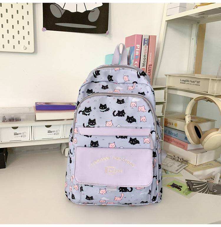 Verspielt Katzenthemen Rucksack Karnz