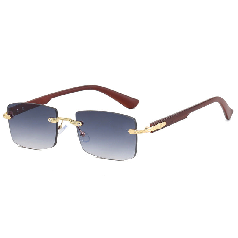 Damen modische quadratische Sonnenbrille mit exquisitem goldenen Rahmen Karnz