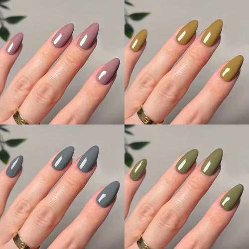 Kunstvolle Stiletto-Nägel mit elegantem Hochglanz-Finish Karnz