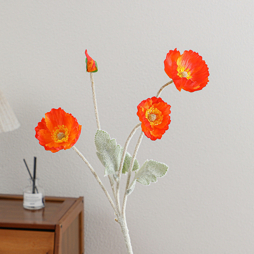 Dekorativer Kunst-Mohnblumenstrauß Karnz