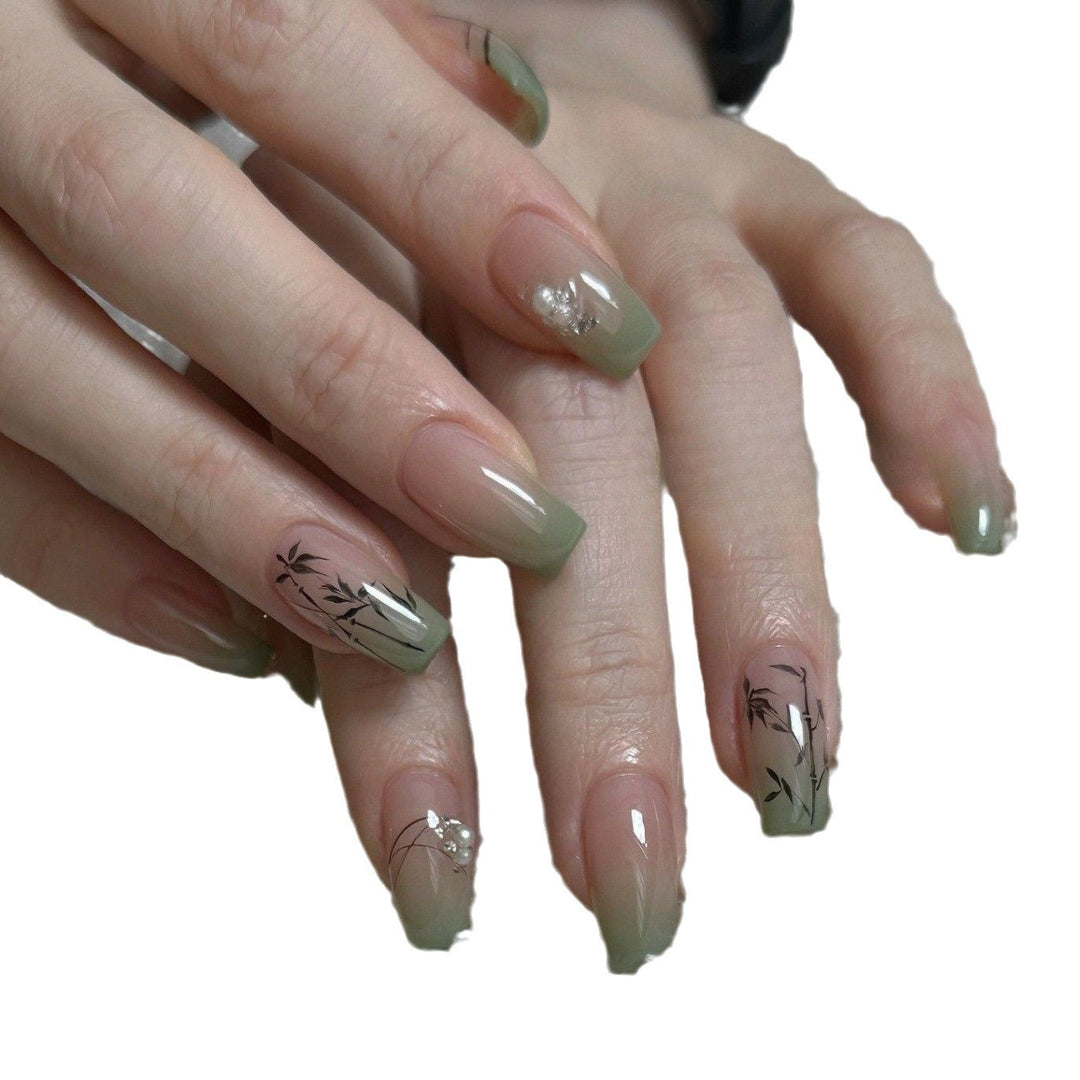 Botanische Blumen Design Press-On Nägel Karnz