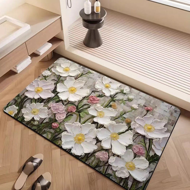 Luxuriöse strukturiertes Blumenteppich Karnz