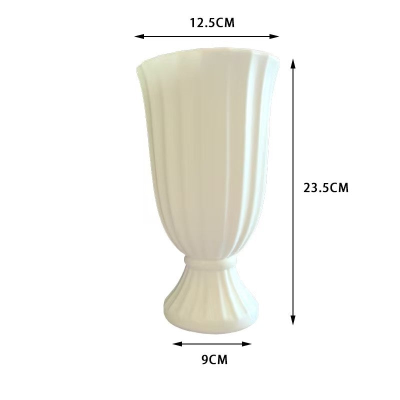 Dekorative gerippte Blumenvase Karnz