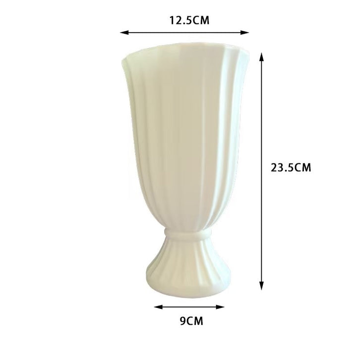 Dekorative gerippte Blumenvase Karnz