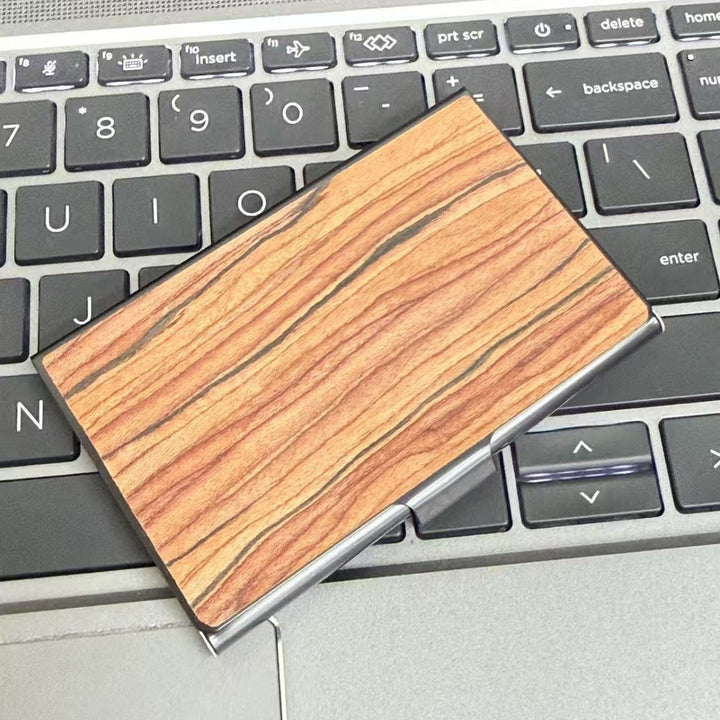 Holz Kreditkartenhalter