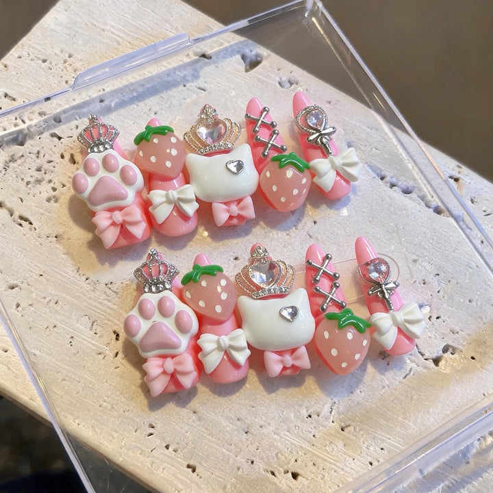 Verspielt Themen 3D Nagelkunst Dekorationsset