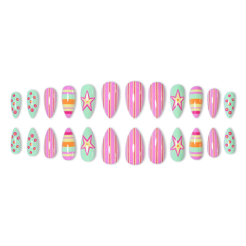 Themen Vibrant Press-On Nagelkunst Karnz