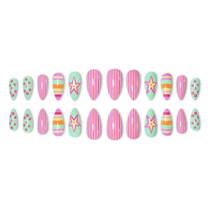 Themen Vibrant Press-On Nagelkunst Karnz