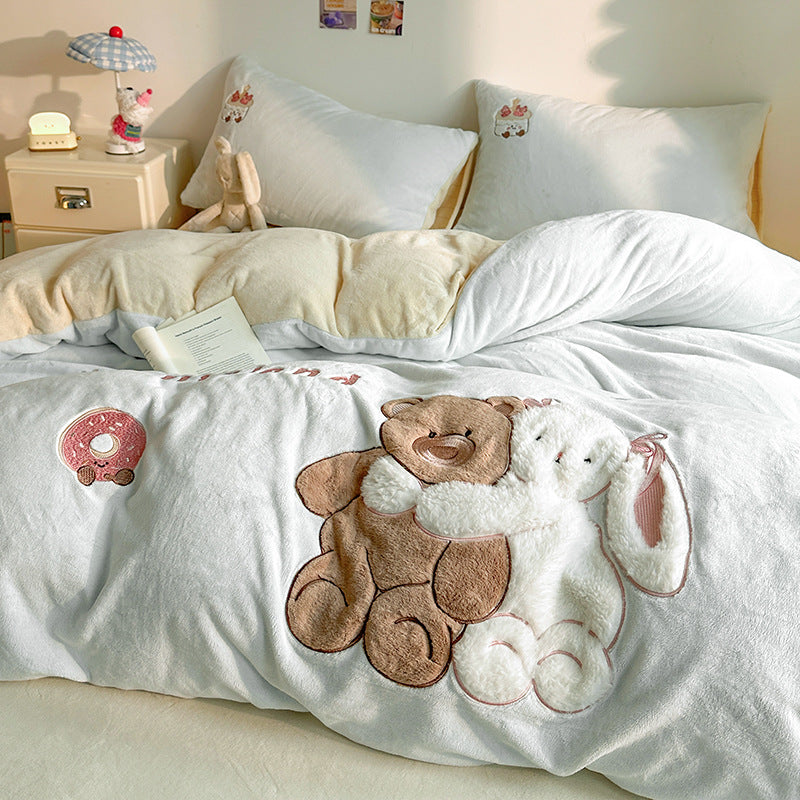 Gemütliche Plüschdecke
