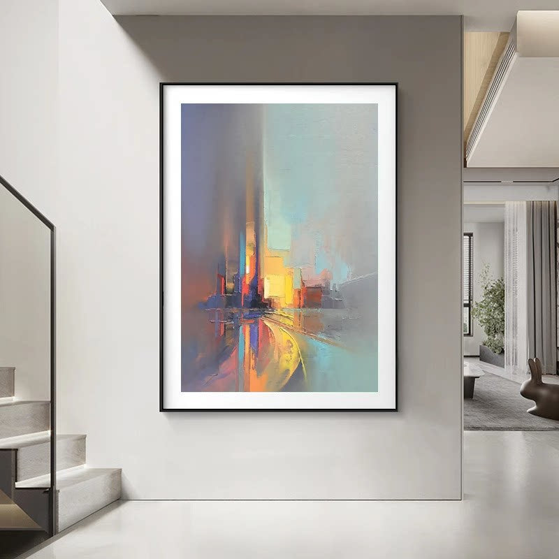 Abstrakte impressionistische Leinwand Wandkunst
