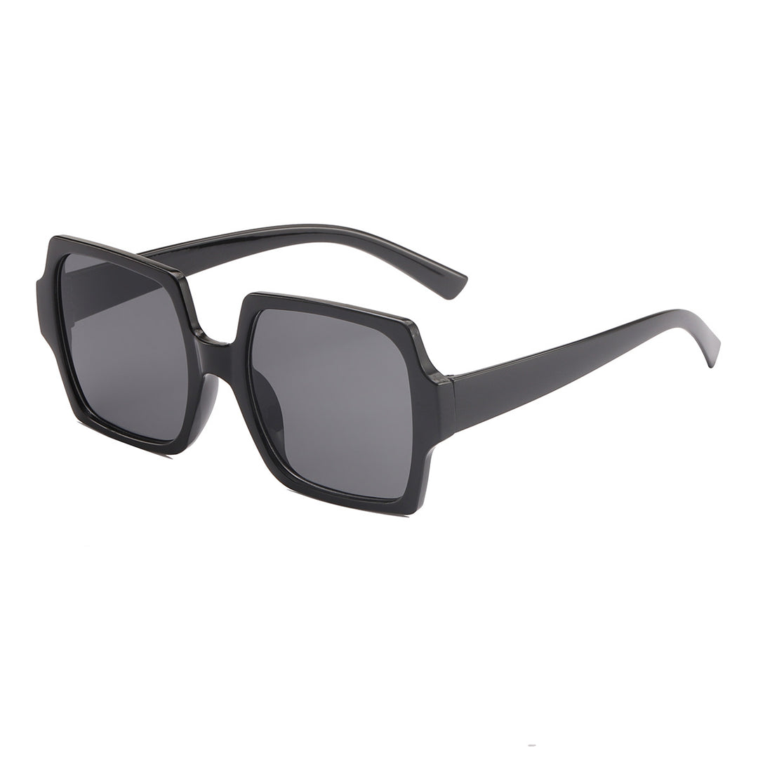 Damen stilvolle oversized Sonnenbrille mit elegantem Leoprint Karnz