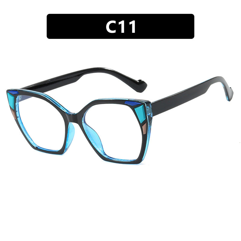 Damen modische Geometrische Designerbrille Karnz