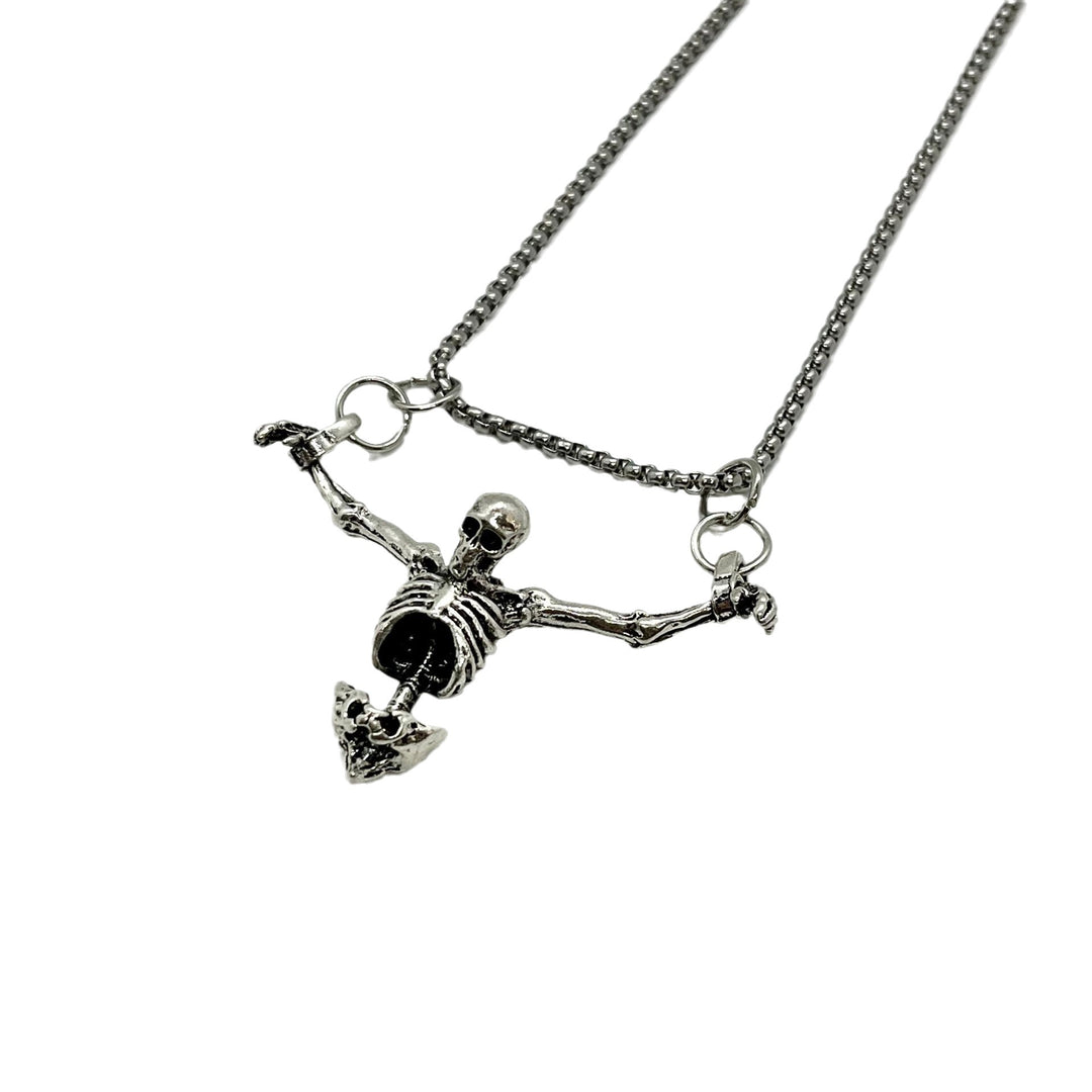 Skeleton Anhänger Halskette Karnz