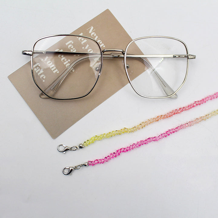 Elegante Kristallperlen Brille Kette Karnz