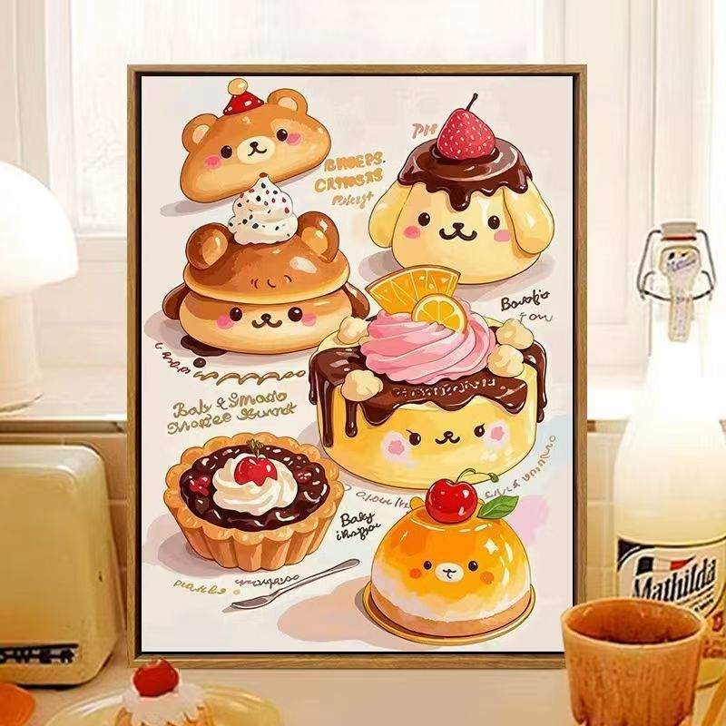 Süßes, dessertthemen Wandkunst Karnz