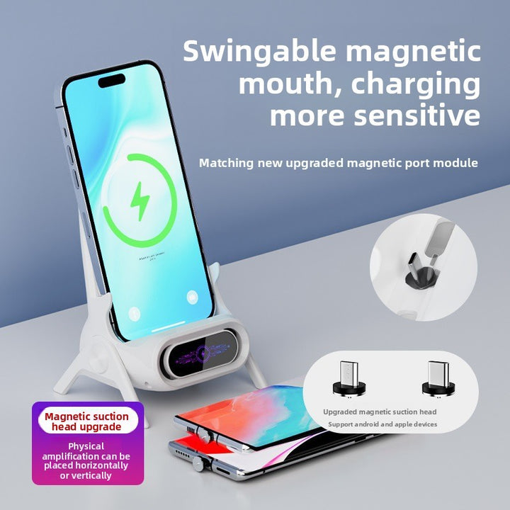Qi Wireless Ladegerät mit Eingebautem Display Karnz