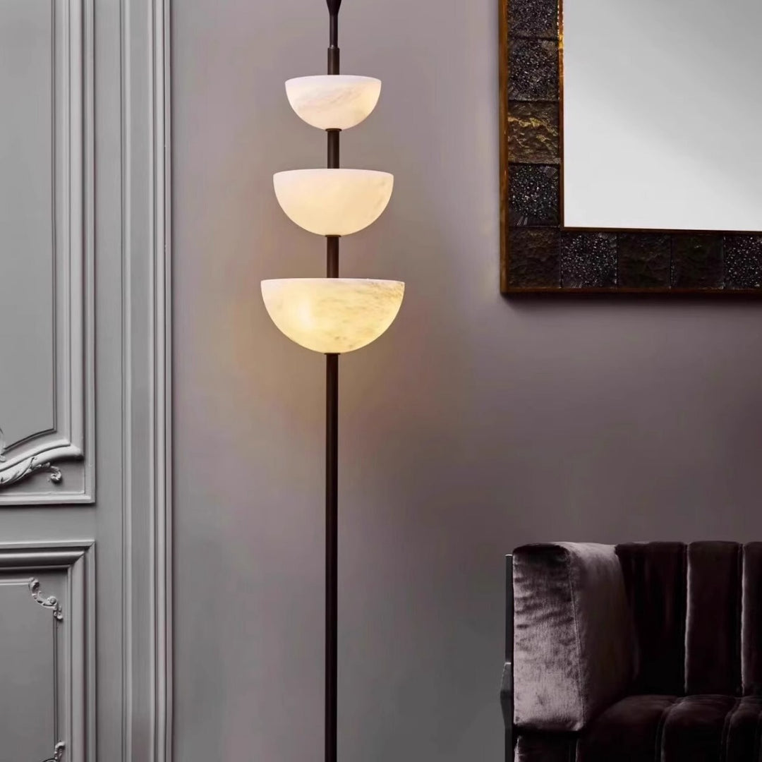 Künstlerische Alabaster Stehlampe